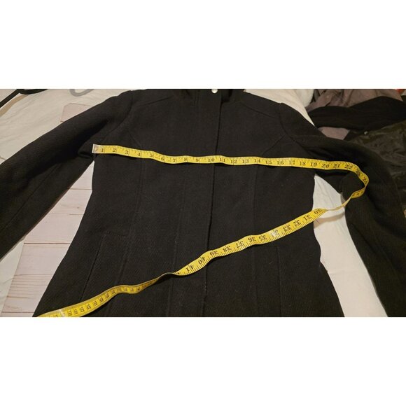 Garage Wool Blend Coat With Half Sherpa Lining Size Medium Winter Cozy Warm Y2K - Picture 5 of 11